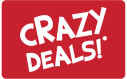 Icon: Red card displaying white "Crazy Deals!" lettering.