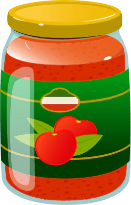 Tomatoes jar.