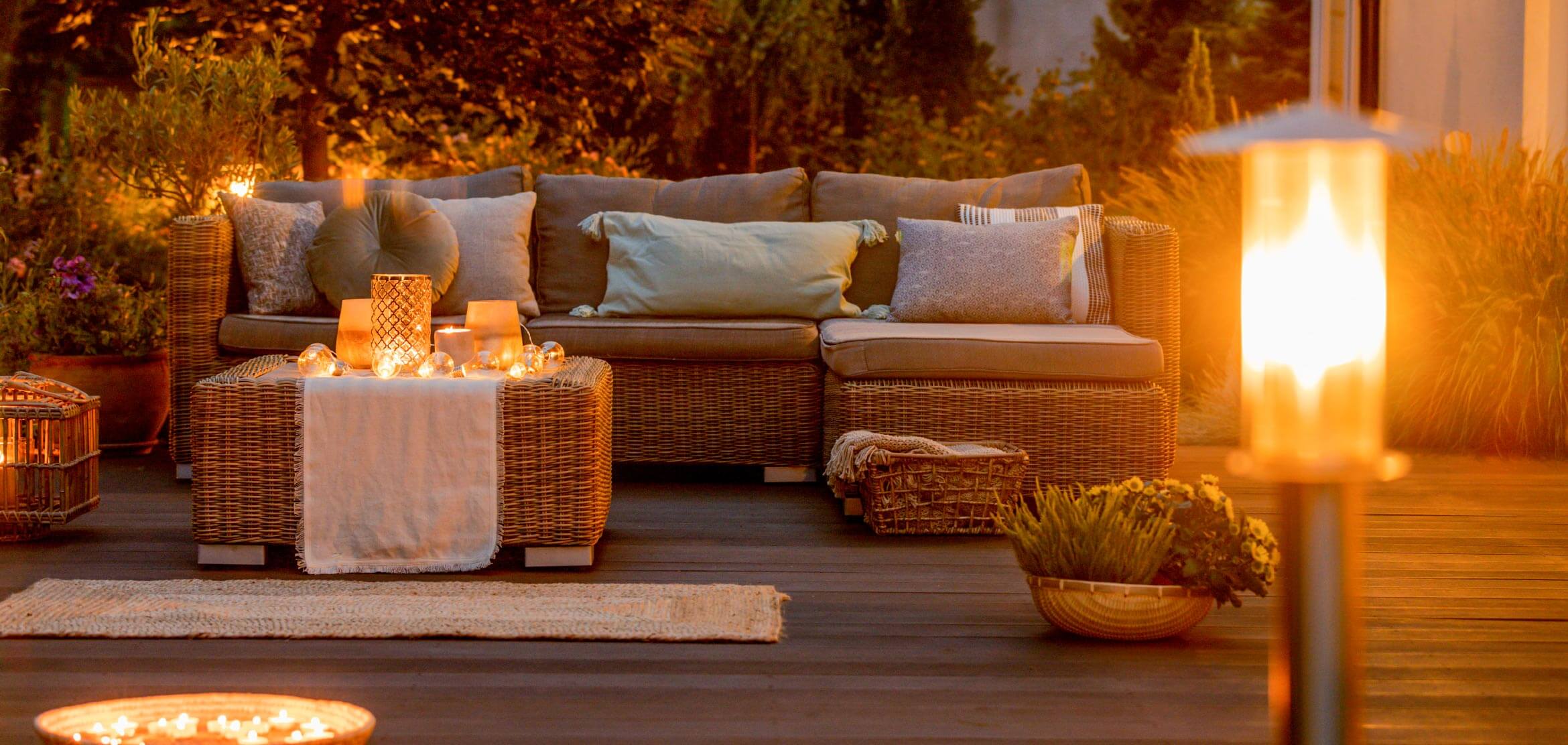 Outdoor patio set.